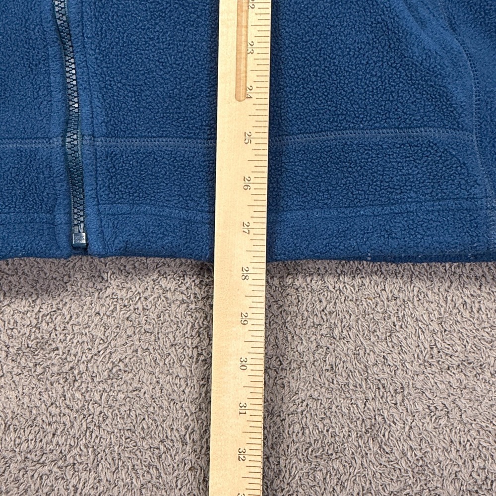 L.L.Bean Vest Mens 2XL Tall‎ Blue Fleece Full Zip Pockets Recycled Polyester - Picture 9 of 11